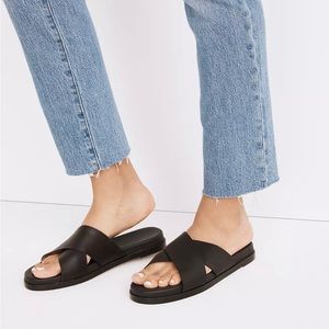 NWOT Madewell Louisa Crisscross Slide Sandal